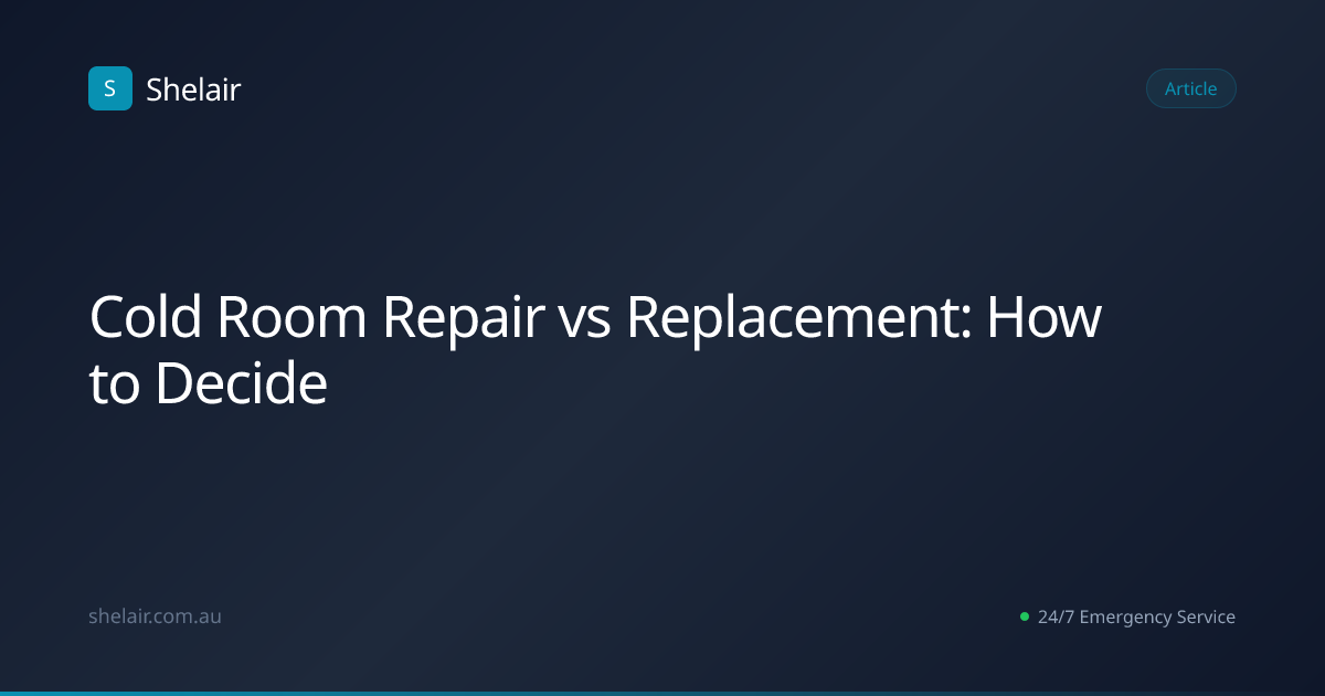 Cold Room Repair vs Replacement: How to Decide | Shelair